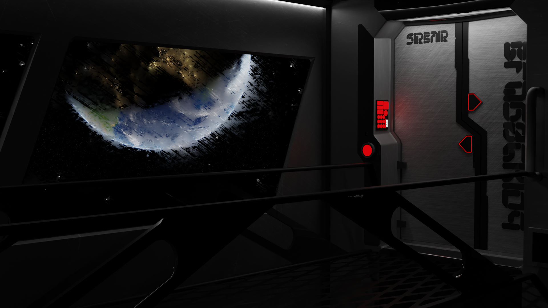 very old composition I fully modeled, lit, and textured. Earth photo is from google, but I added a shader to make it look more cool!